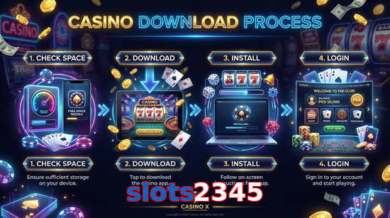 Game list for Slots2345 download section